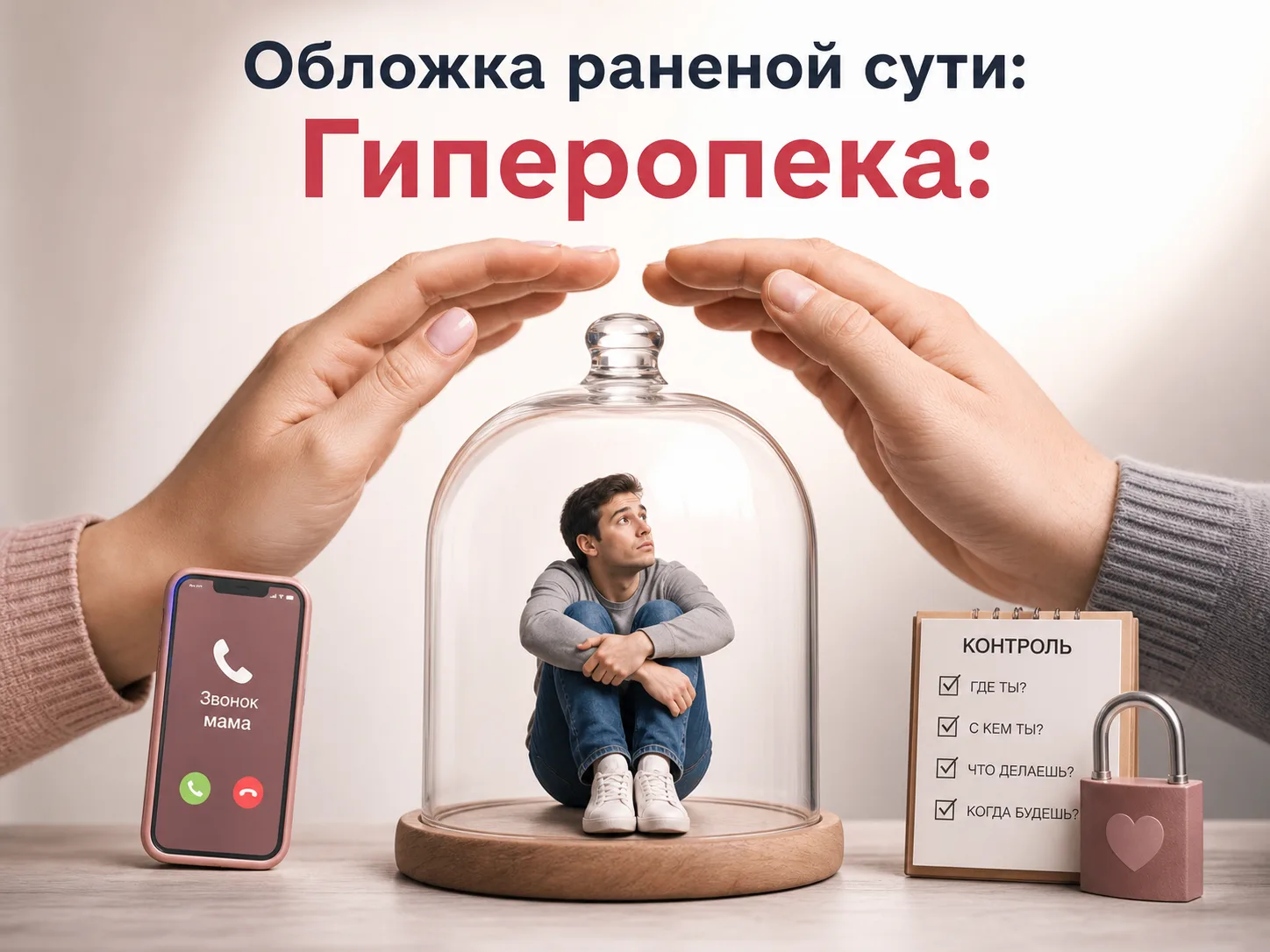 Обложка раненой сути: 11. Гиперопека - это тревога