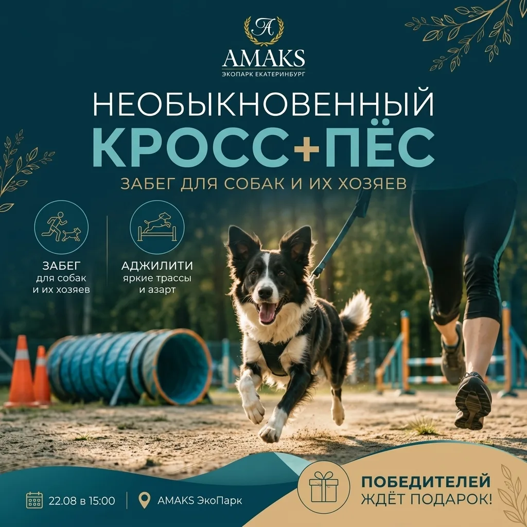 «Необыкновенный кросс + пёс» — событие, которое объединит хвостатых, их хозяев и всех, ...