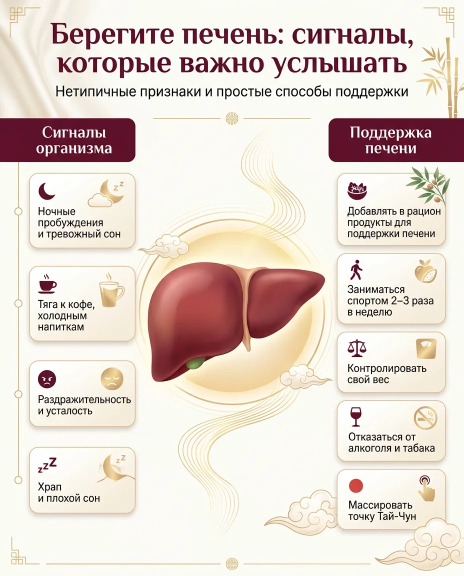 ⚠️ Берегите печень: нетипичные симптомы, которые нельзя игнорировать

Когда мы говорим о печени, чащ