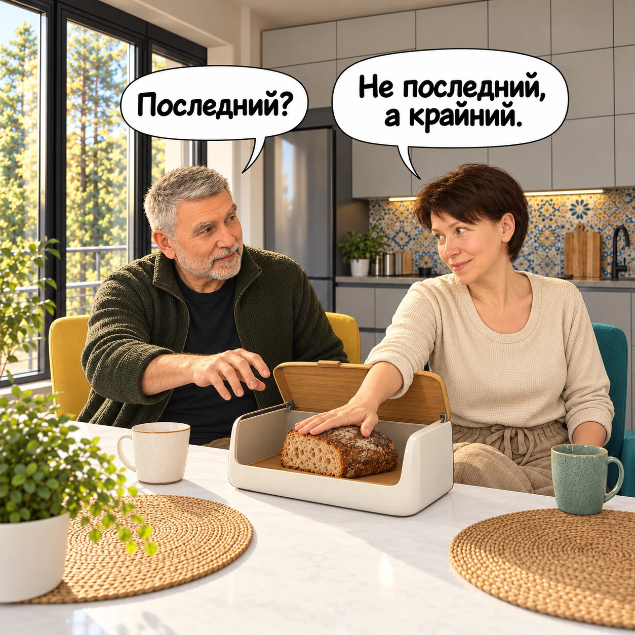 Последний кусок хлеба суеверные люди переименовали в краюху 😄