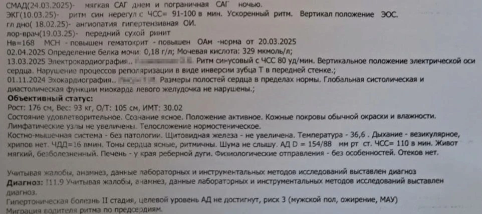 Долгая борьба за призывника с гипертонической болезнью