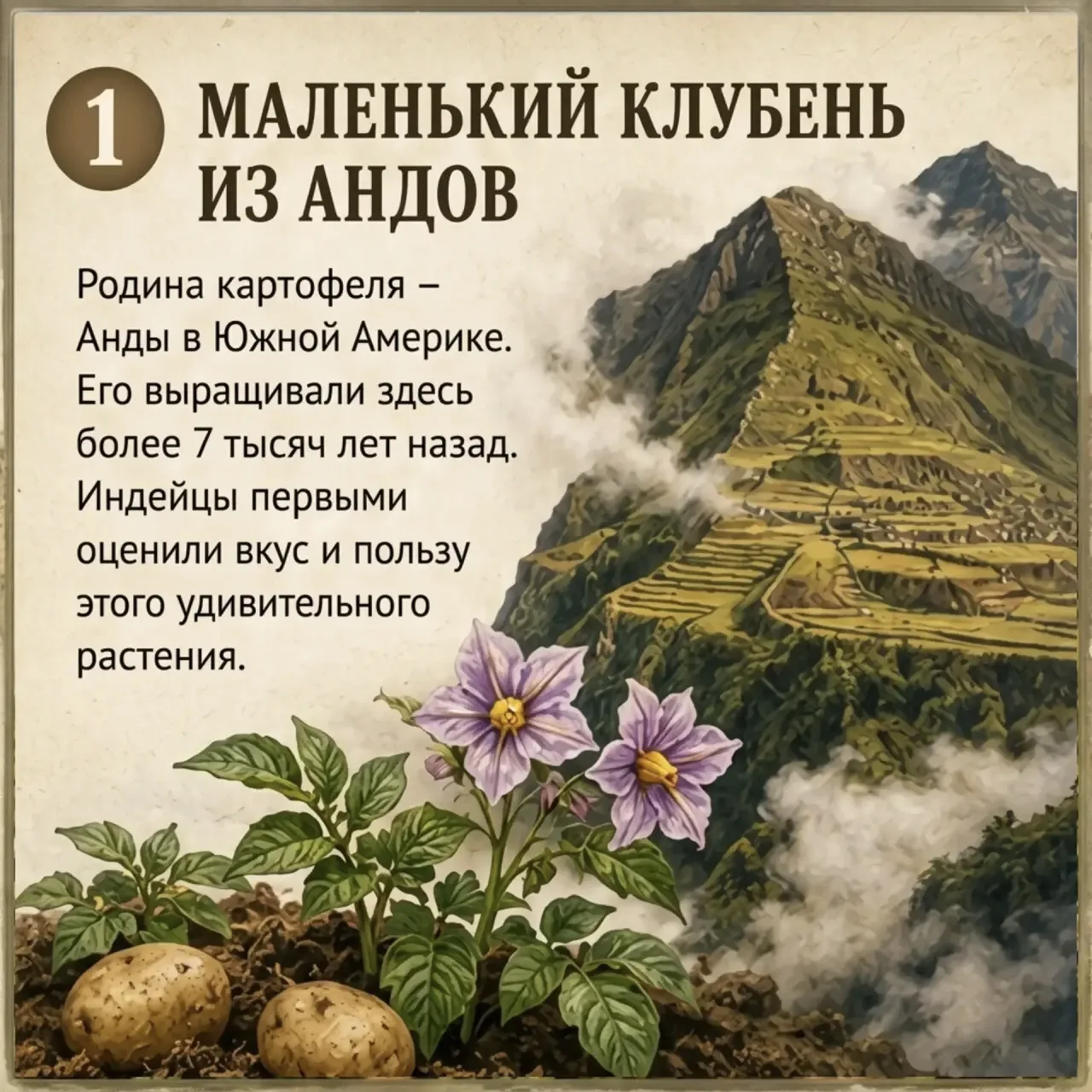 🥔 Сегодня, 26 августа, отмечается День картофеля в России!