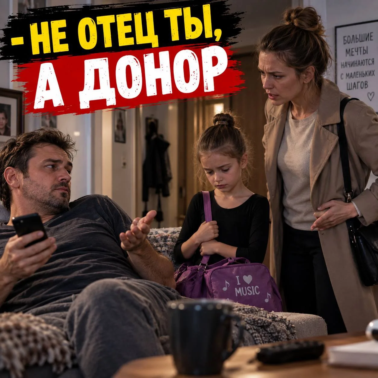 - Не отец ты, а донор!