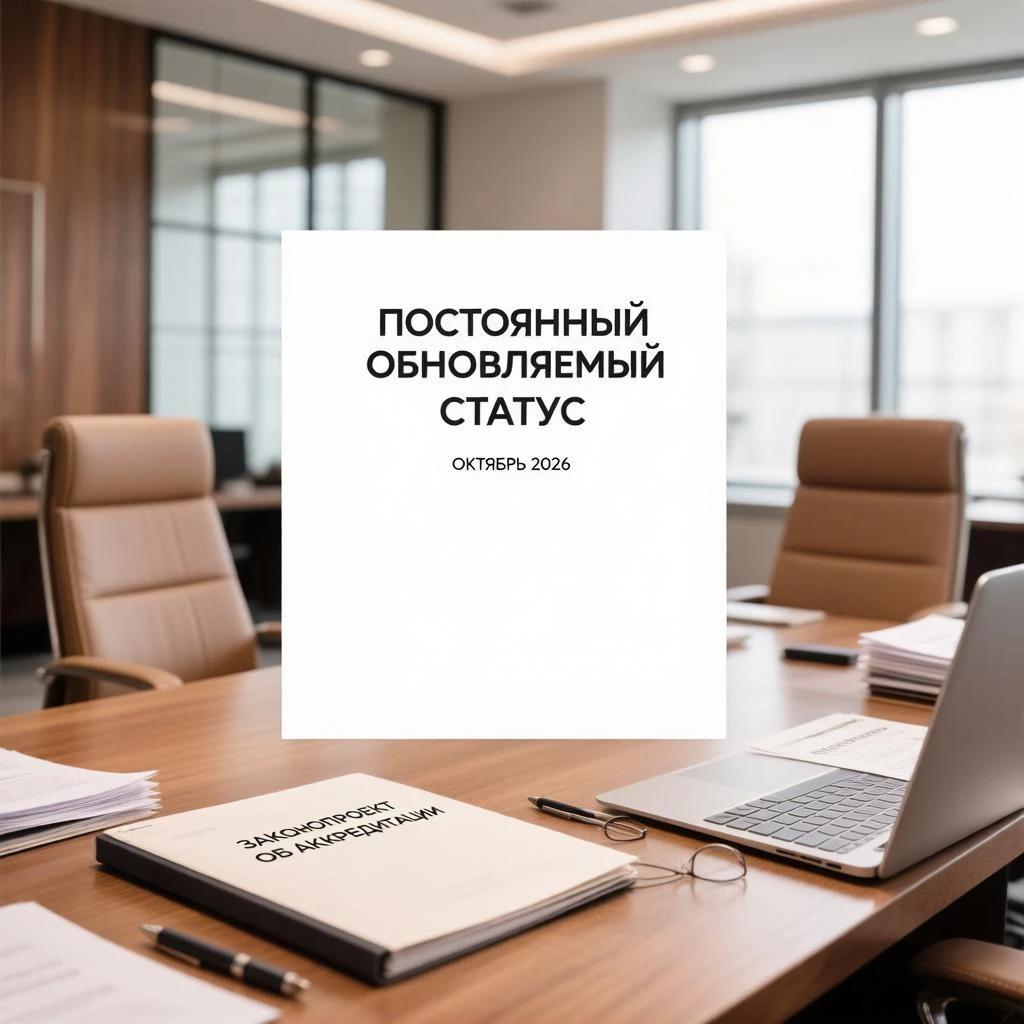 ЗАКОНОПРОЕКТ ОБ АККРЕДИТАЦИИ: ПОСТОЯННЫЙ ОБНОВЛЯЕМЫЙ СТАТУС — ОКТЯБРЬ 2026