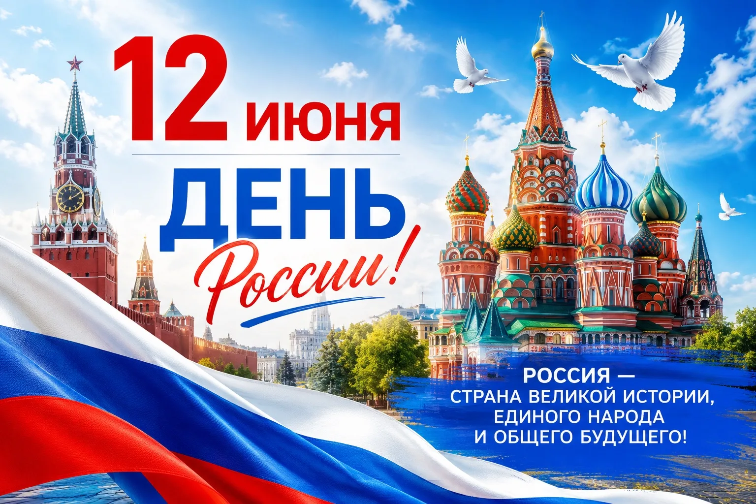 РОССИЯ - ЭТО МЫ!

🇷🇺 Ежегодно 12 июня в нашей стране отмечается один из главных государственных пр