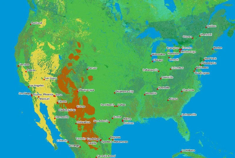 Пользователь построил в игре карту США в масштабе 1:250 🗺️🔥 Для работы он опирался на...
