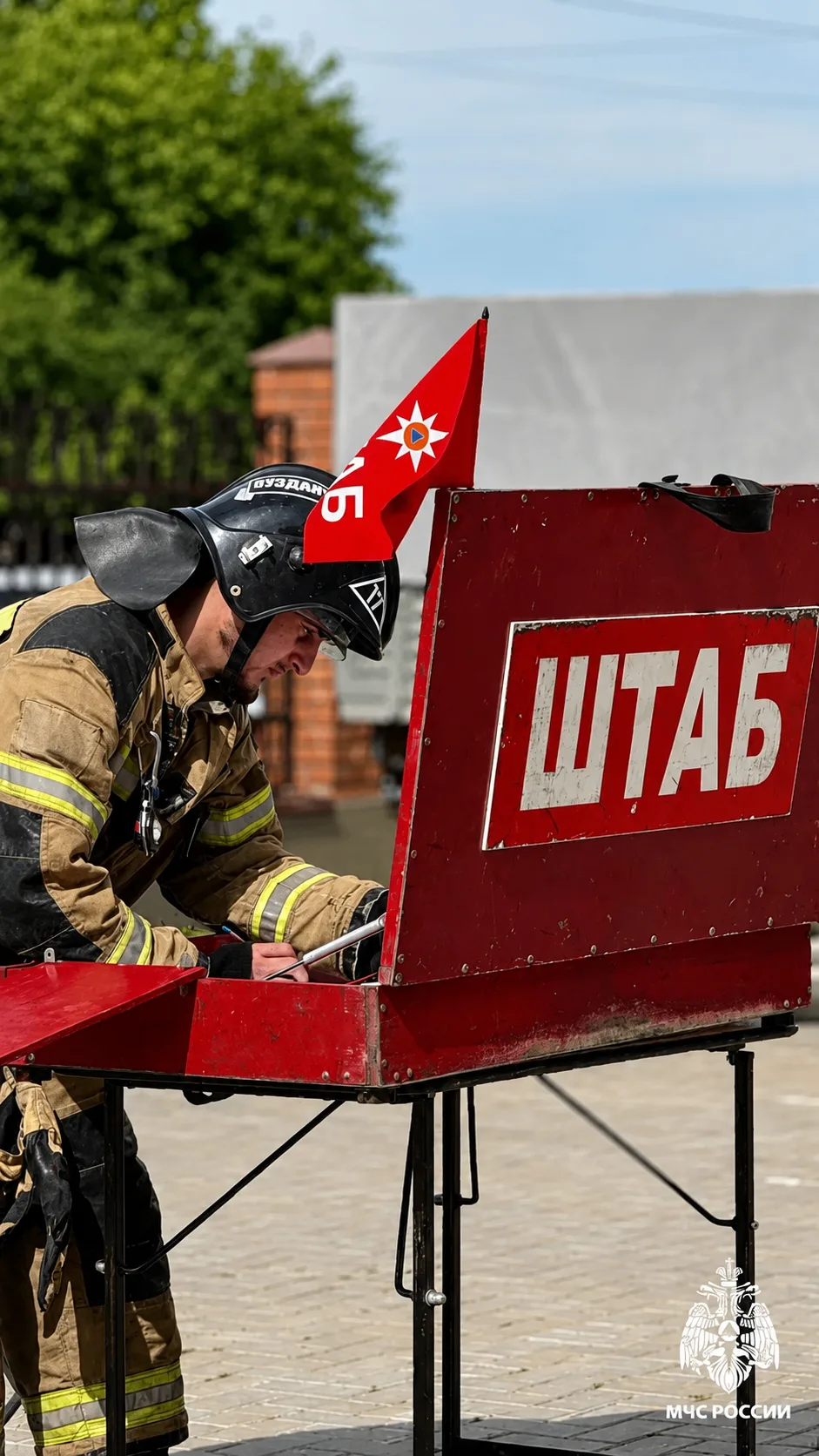 Сотрудники 17 ПСЧ ГУ МЧС России по Чеченской Республике провели тренировку в общеобразовательной шко