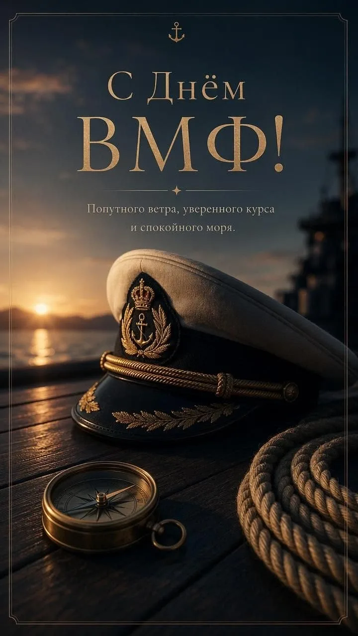 🎉 С Днём Военно‑Морского Флота! 🎉

Сегодня мы поздравляем тех, кто стоит на страже морских рубежей