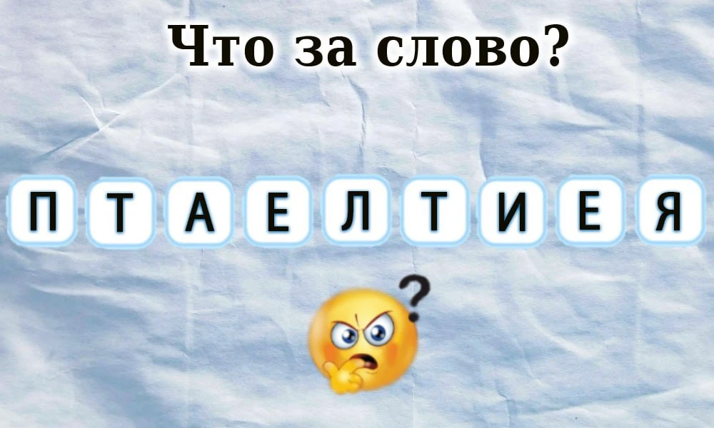 #Грамотность  Простые анаграммы