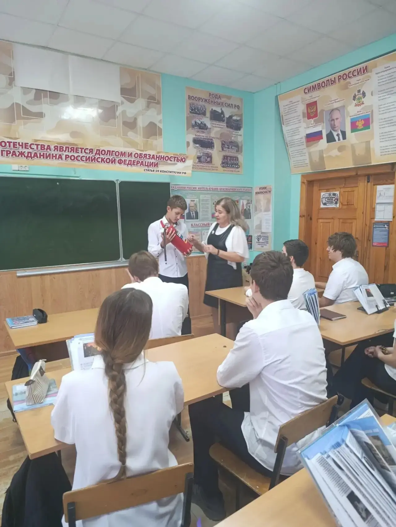 🔥 В школе прошел урок по пожарной безопасности