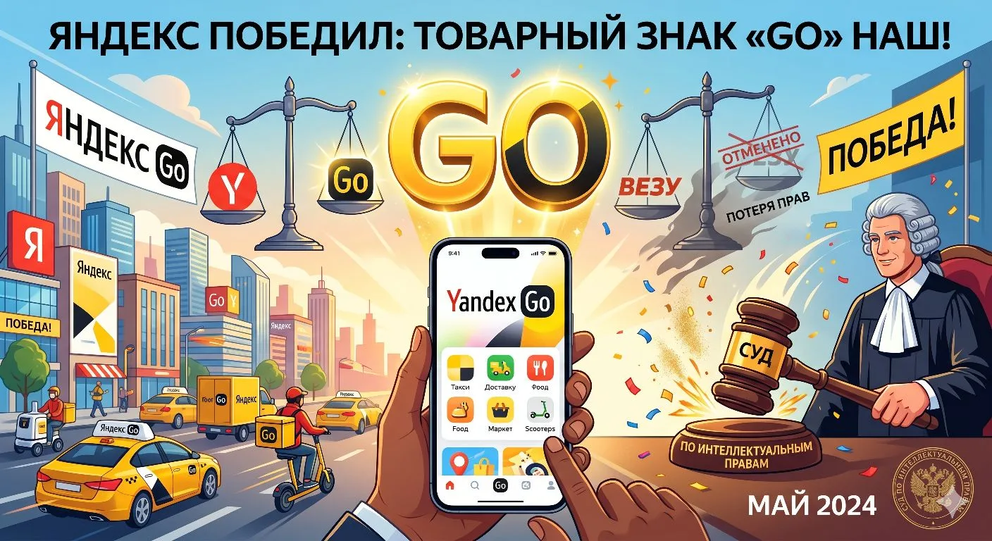 ⚡️ «Яндекс» отстоял бренд «GO» в суде: путь для регистрации свободен! ⚖️