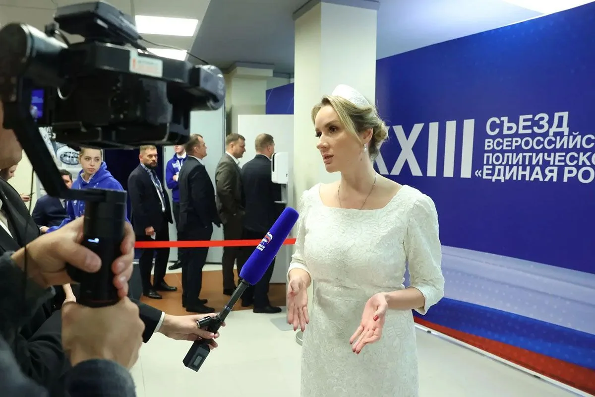 Представитель пятерки лидеров списка Единой России на выборах в Госдуму Мария Львова-Бе...