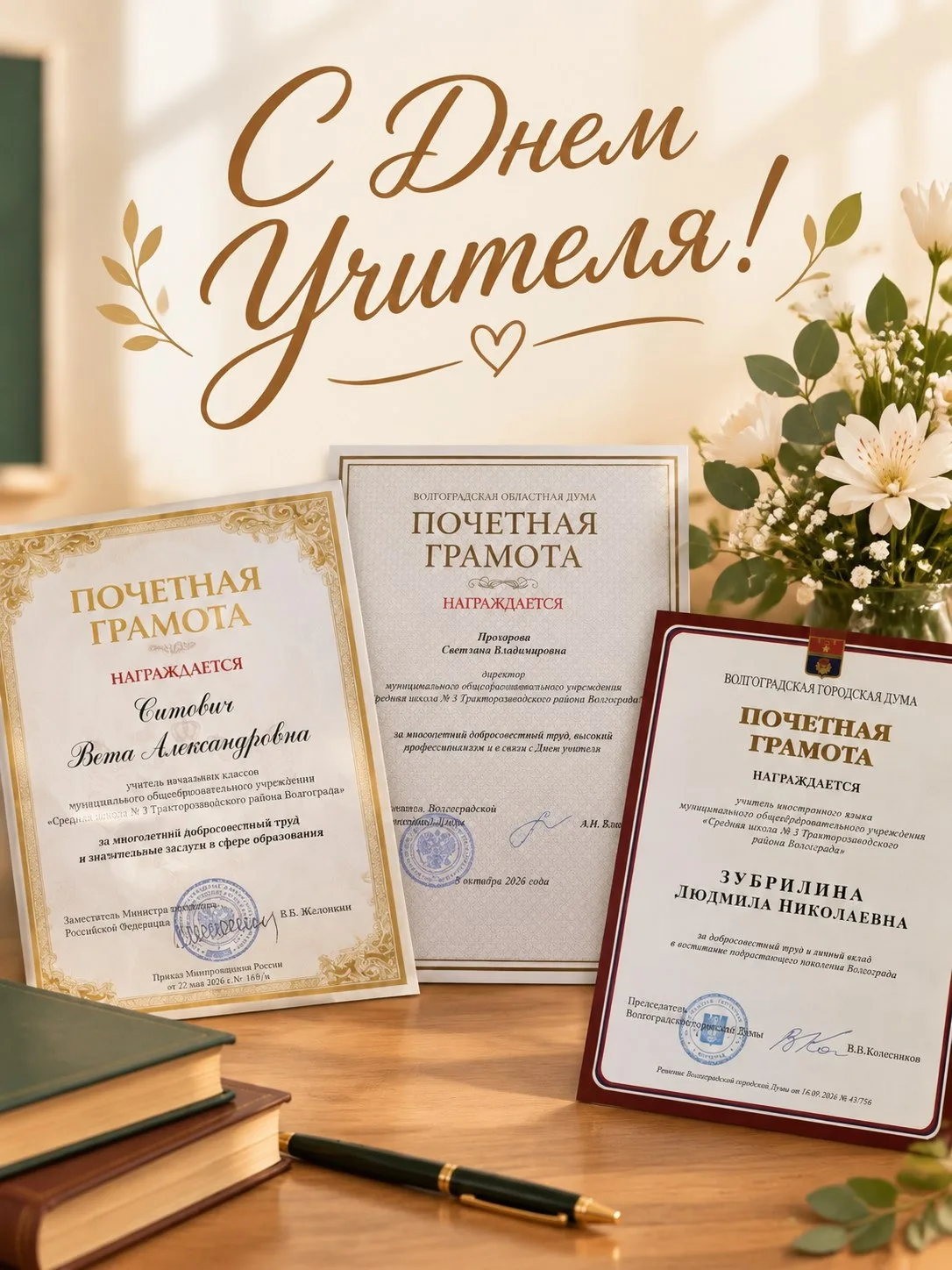 ПОЗДРАВЛЯЕМ НАШИХ ПЕДАГОГОВ  С ЗАСЛУЖЕННЫМИ НАГРАДАМИ