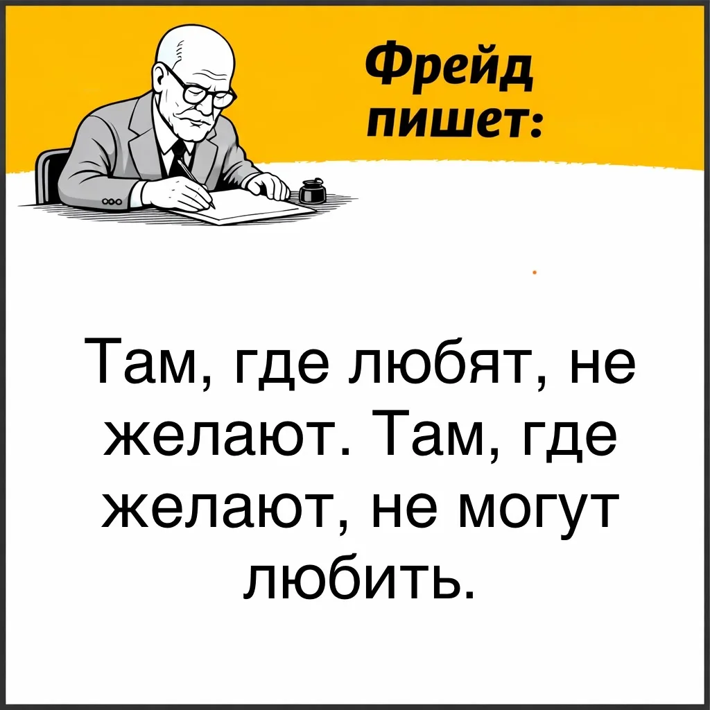 Фрейд заметил парадокс, который встречается у некоторых людей. Они способны испытывать ...