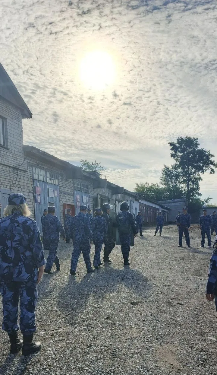 В ИК-9 прошли тактико-строевые занятия