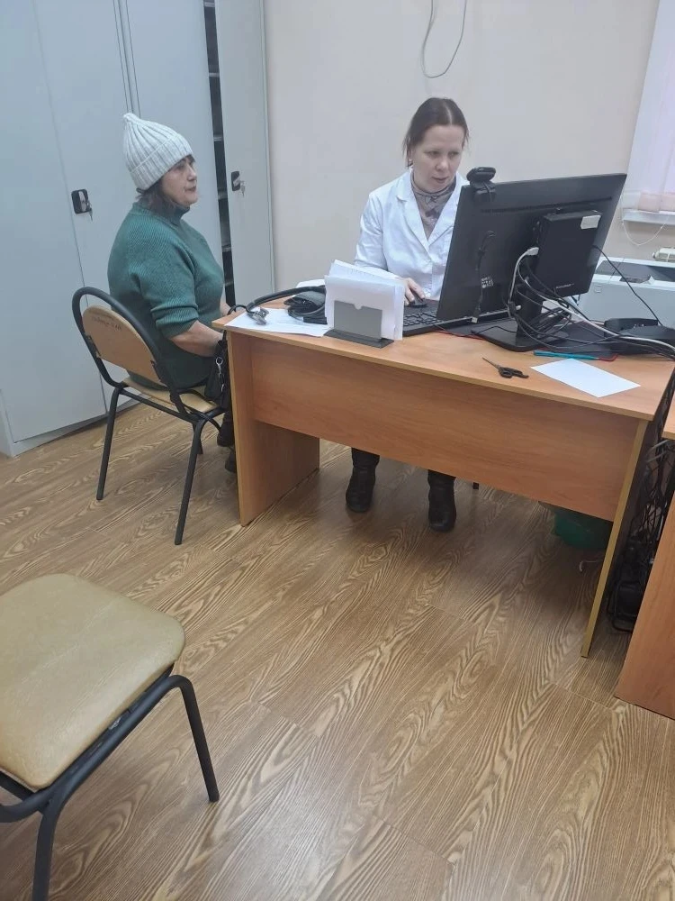 ⚡️ 07.02.2026, выездная диспансеризация прошла в амбулатории с. Свободное! 🟢 Врачом терапевтом Масло