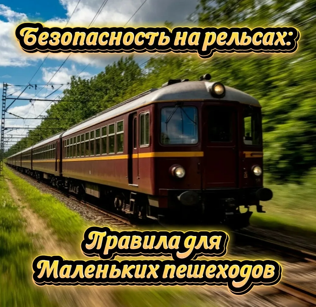📍Безопасность на рельсах: Правила для маленьких пешеходов