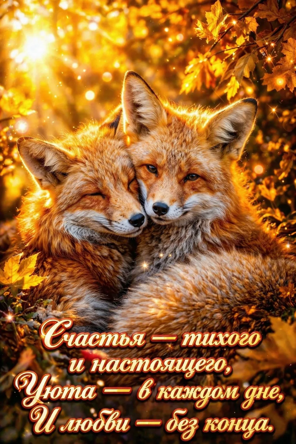 Счастья - тихого и настоящего,