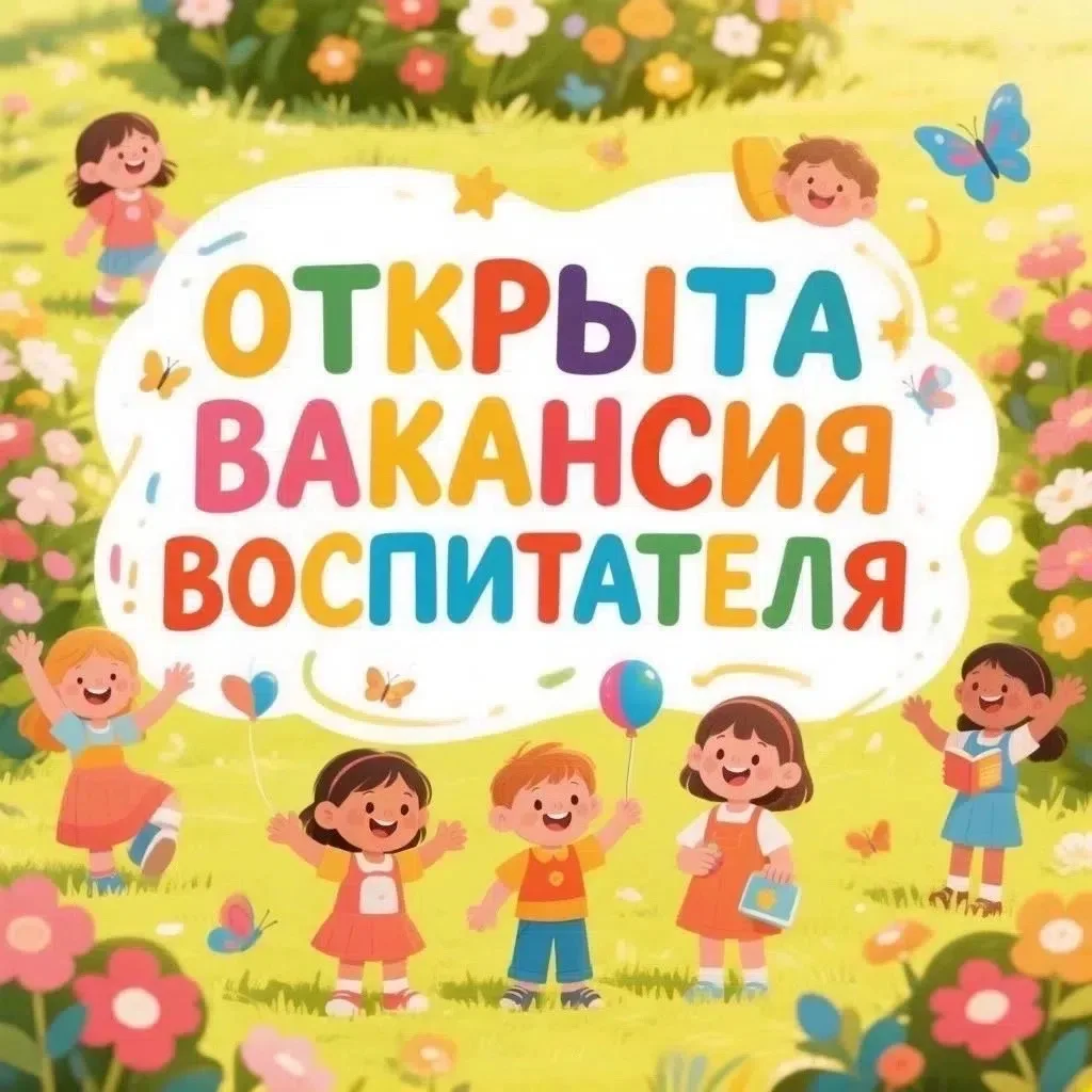 В большой и дружный коллектив Детского сада №84 «Тополёк» требуется:
