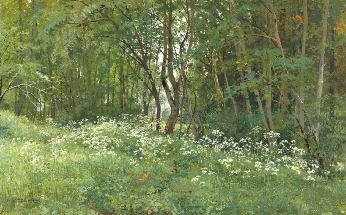 "Цветы на опушке леса", 1892-1893