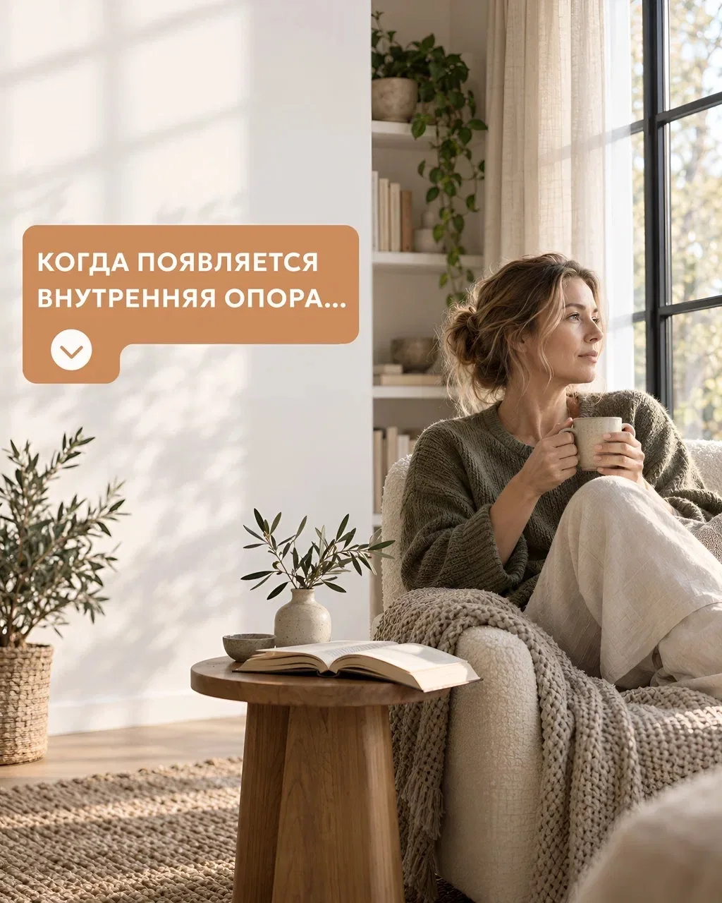 Как чувствует себя женщина, у которой ЕСТЬ внутренняя опора? 🌳