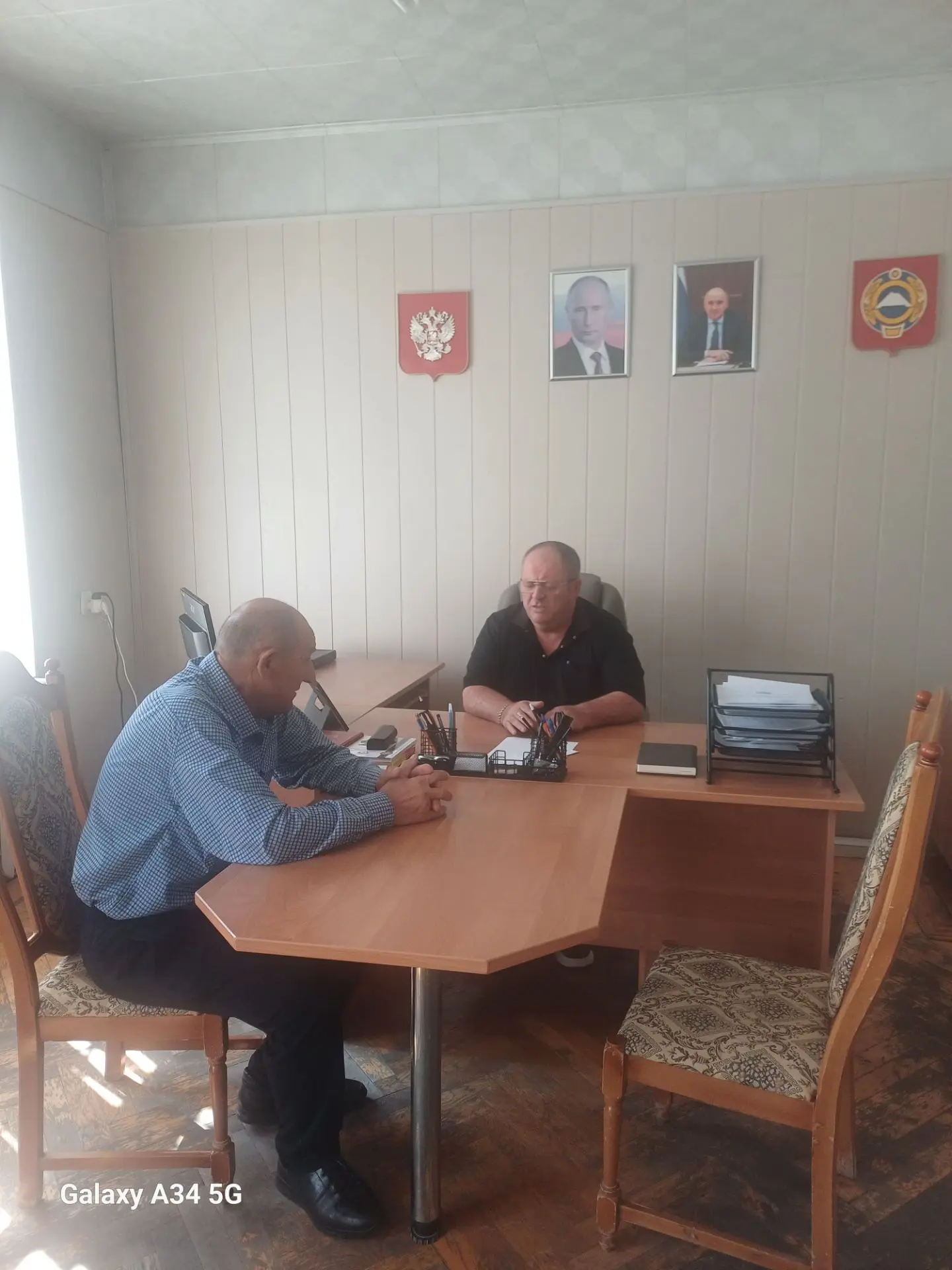 В администрации пос.Орджоникидзевский  25.08.2026г.