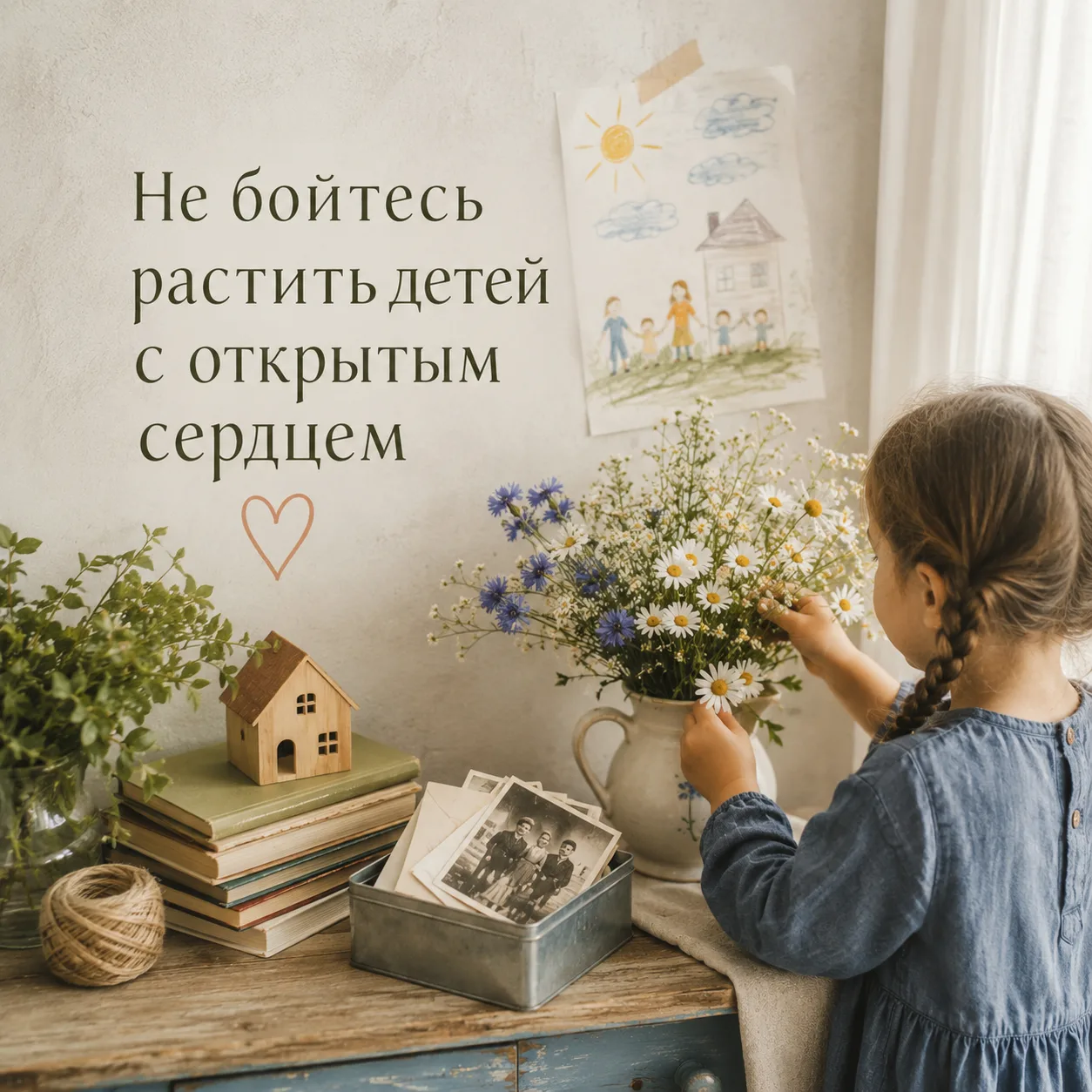 «Не бойтесь растить детей с открытым сердцем»

Нас иногда пугают: «мир — борьба», «каждый за себя». 