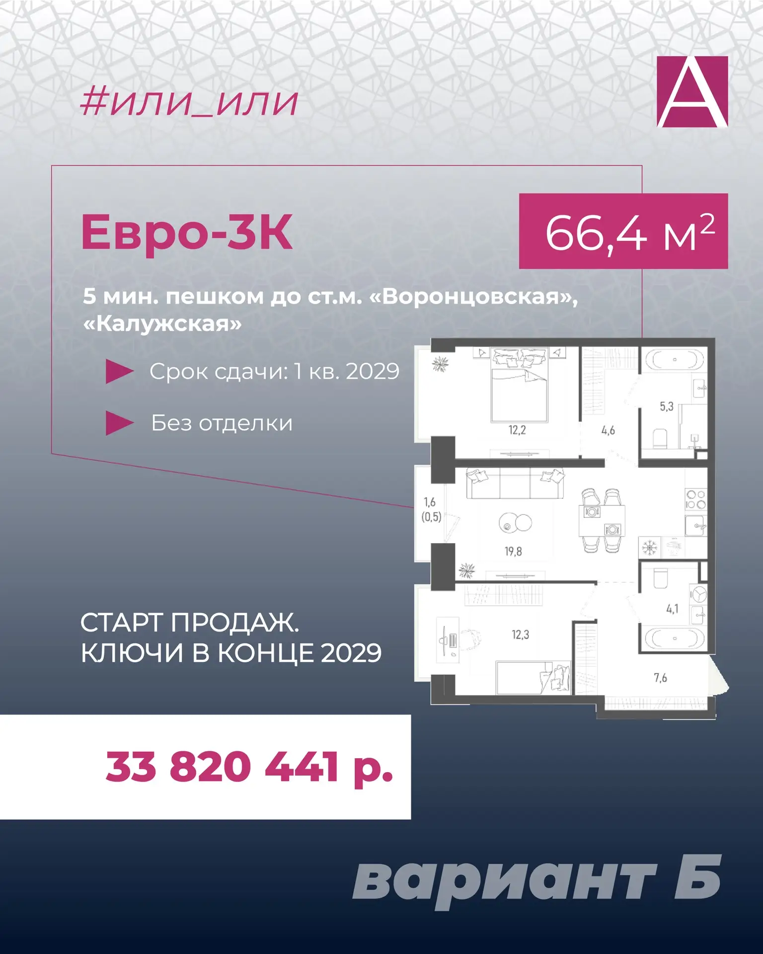 Ключи VS котлован: евро-3К на одном пяточке с разницей в цене 5,7 млн р.  Обожаю, когда контент рожд