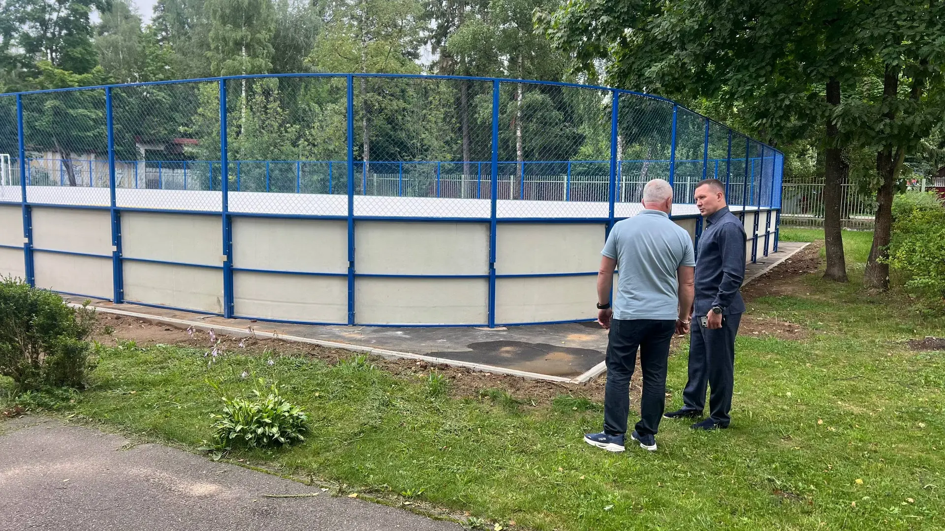 🏗️ Сегодня посмотрел, как продвигается строительство новой умной спортивной площадки н...