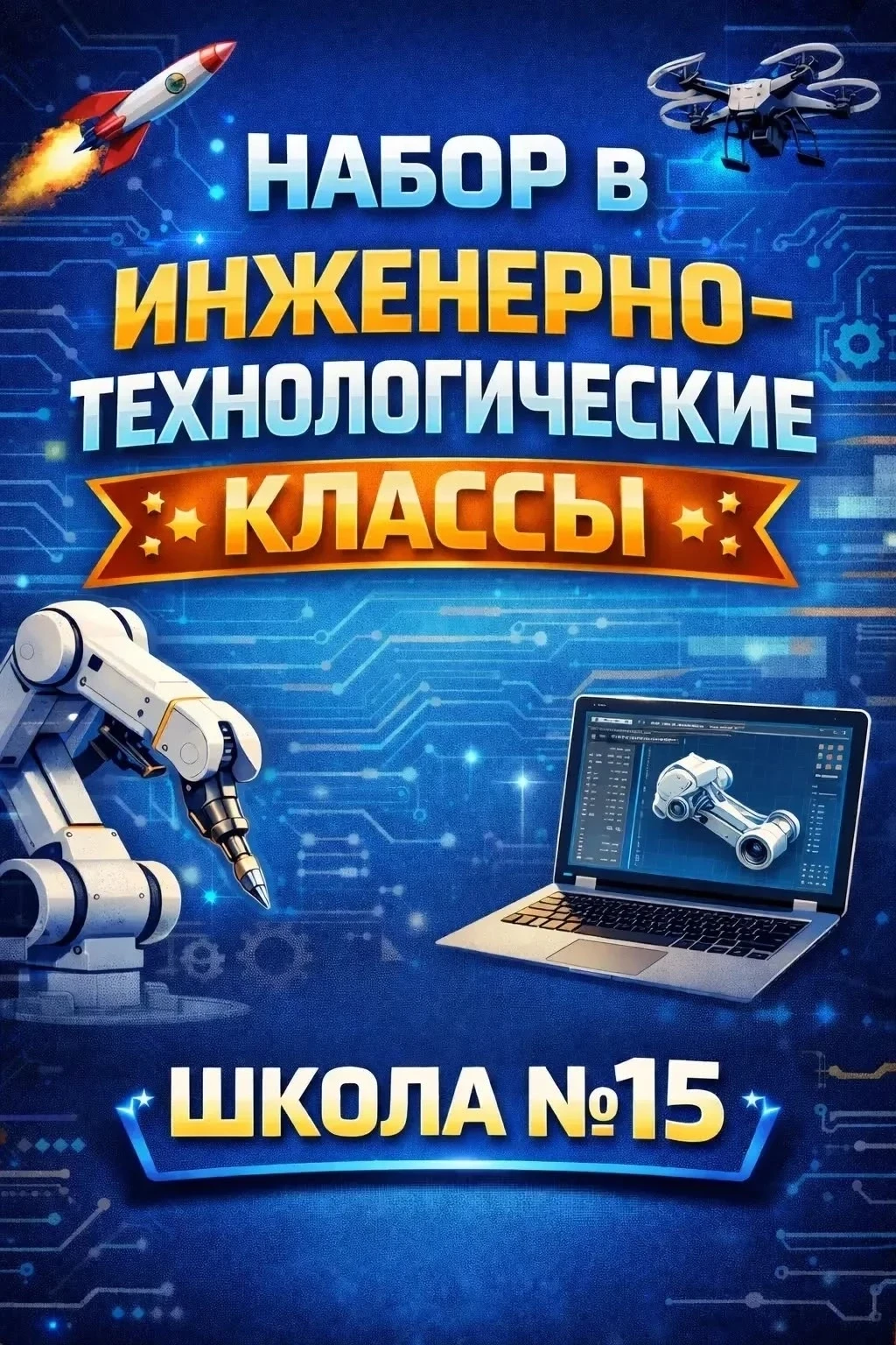 ❗️Дополнительный набор в 1-2 и 6-9 инженерно-технологические классы на 2026/2027 учебны...