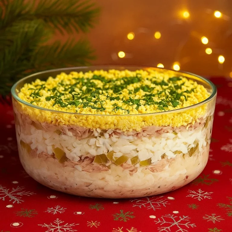 ОБЫЧНЫЙ ТУНЕЦ, А СКОЛЬКО ВКУСА В ЭТИХ СЛОЯХ 😲