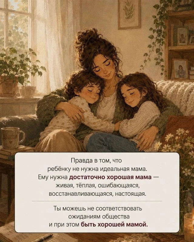 ❤ Мама не должна быть идеальной, мама должна быть настоящей...