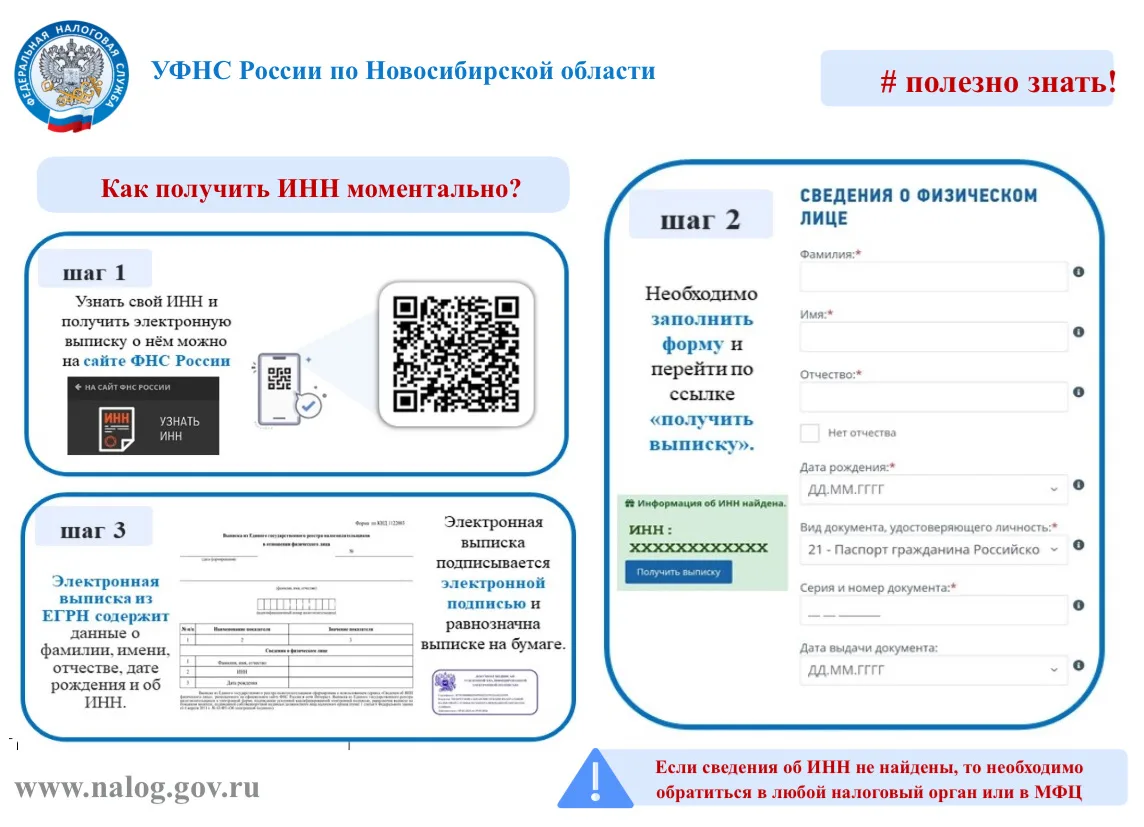 Как получить ИНН без личного посещения МФЦ и налоговой.
