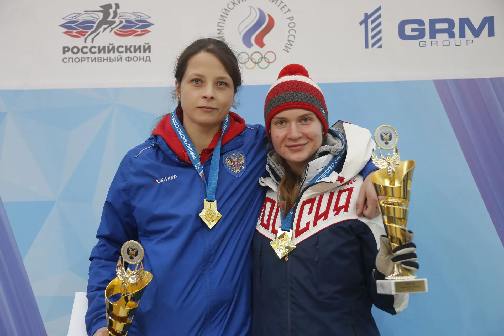 Чемпионат России 2026 🔥💯 Женщины/двухместные сани, спринт  🥇 Виктория Демченко/Олеся Михайленко  🥈Ек