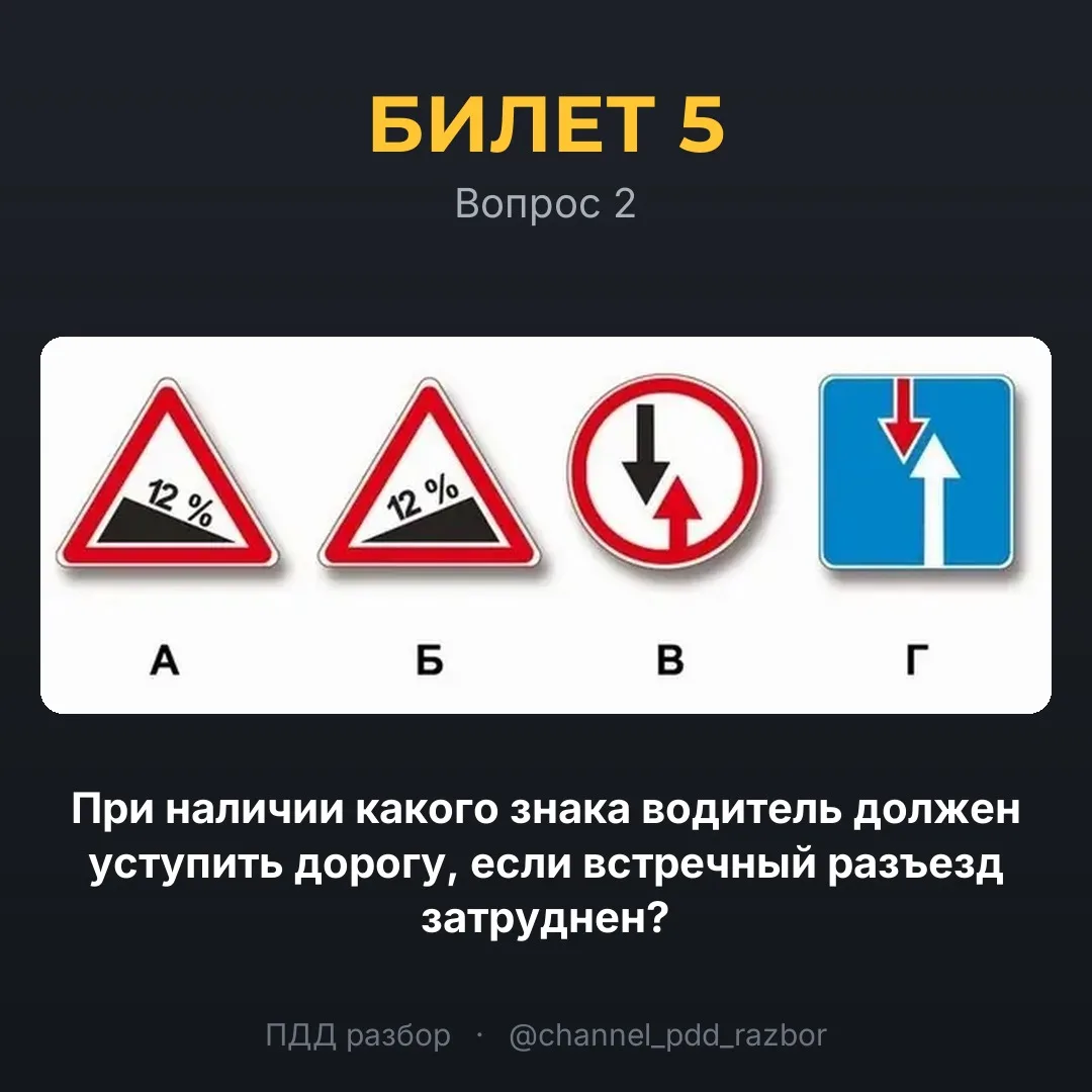 🚦 Билет 5, вопрос 2