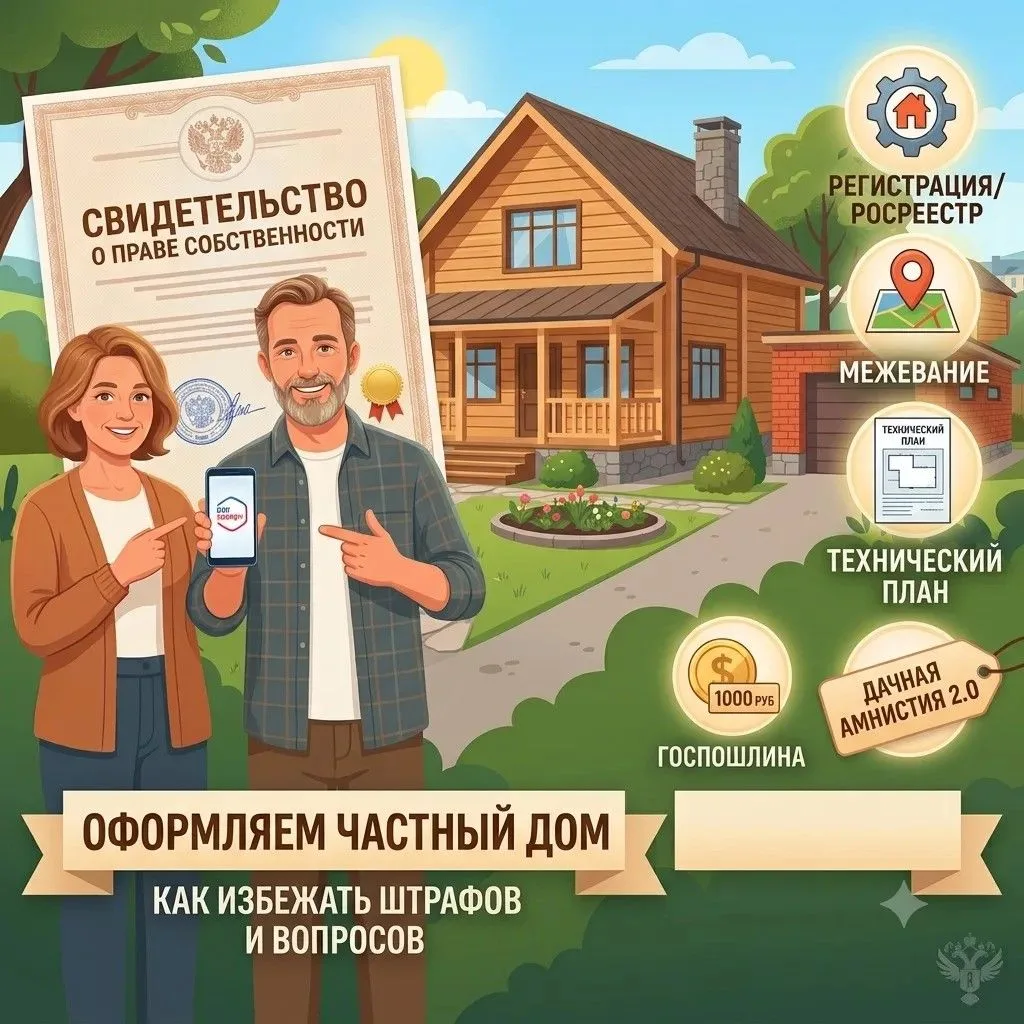 🏡 Даче и дому нужен порядок: как правильно оформить недвижимость и избежать штрафов

Многие до сих 