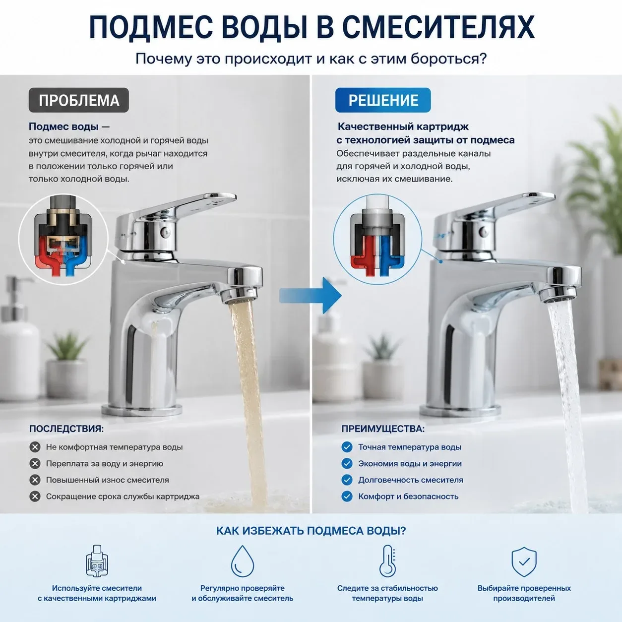 ВАЖНО: О воде в кране и ответственности за «смешивание» температур