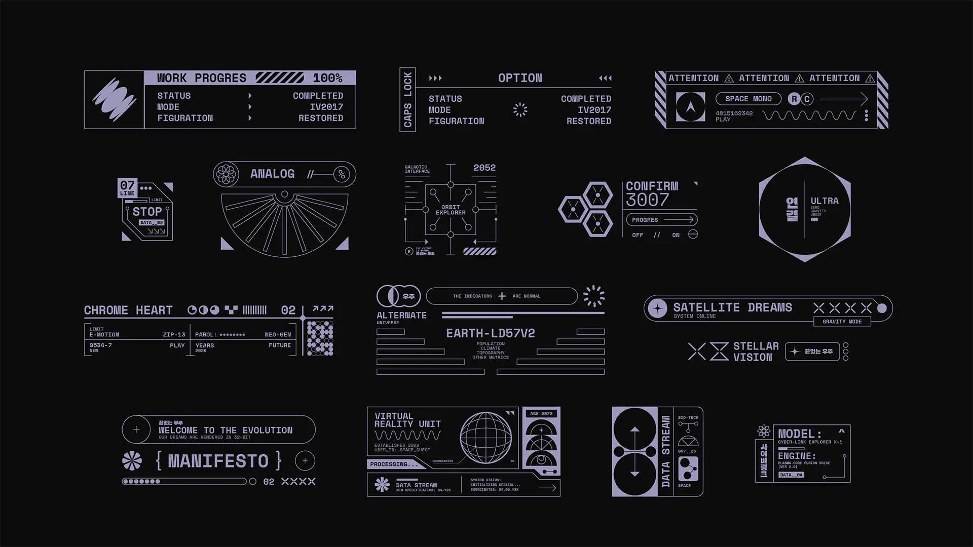 ℹ️  Futuristic Interface Elements