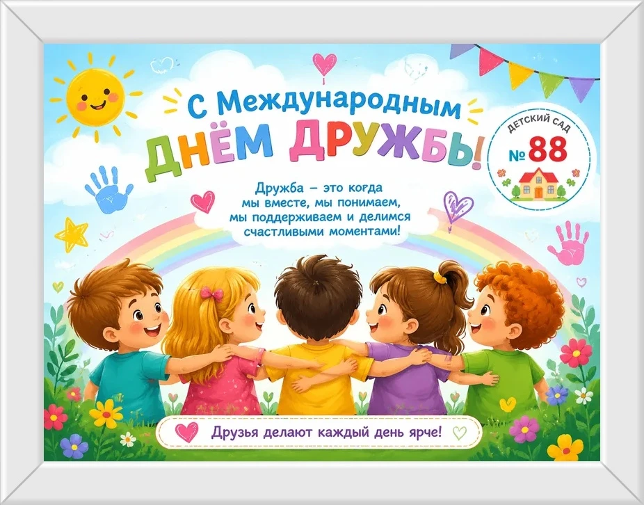 С Днем дружбы! ❤️

Сегодня, 30 июля, мы отмечаем самый теплый и искренний праздник — Международный д