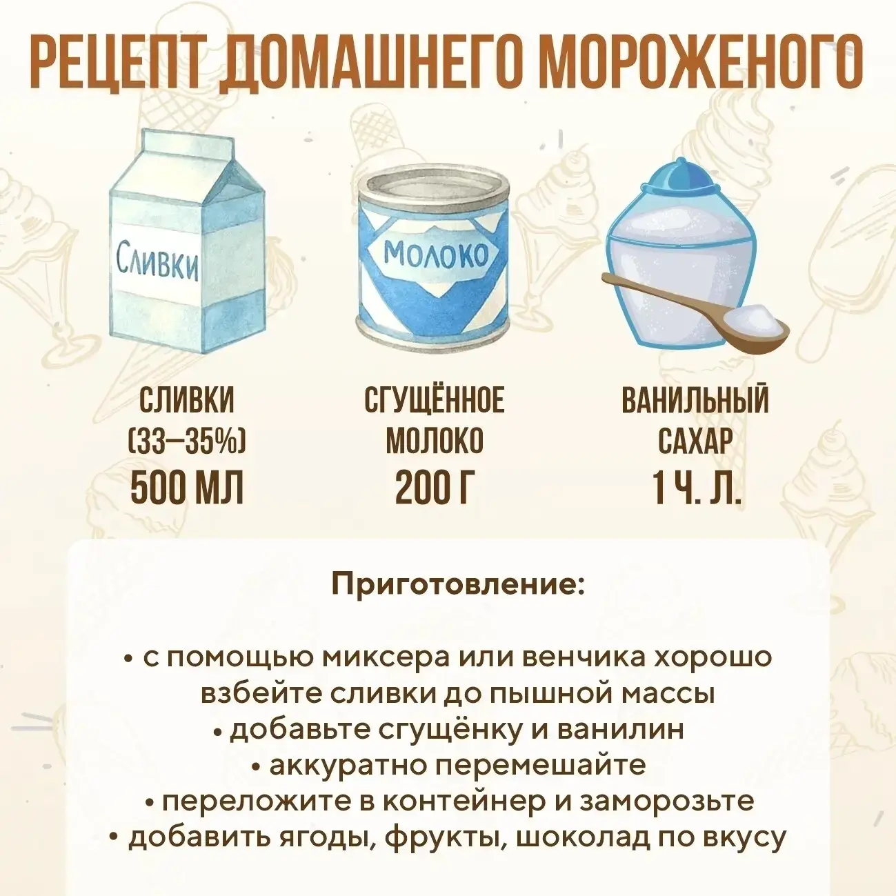 Какое самое любимое лакомство в летний зной?