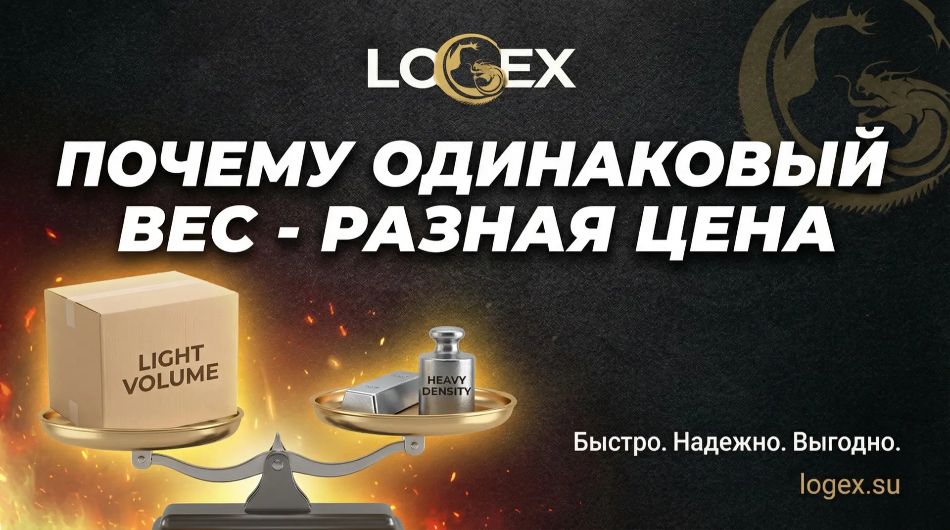 ⚖️Два груза - оба по 200 кг. Но один обходится в доставке дешевле, другой ощутимо дорож...