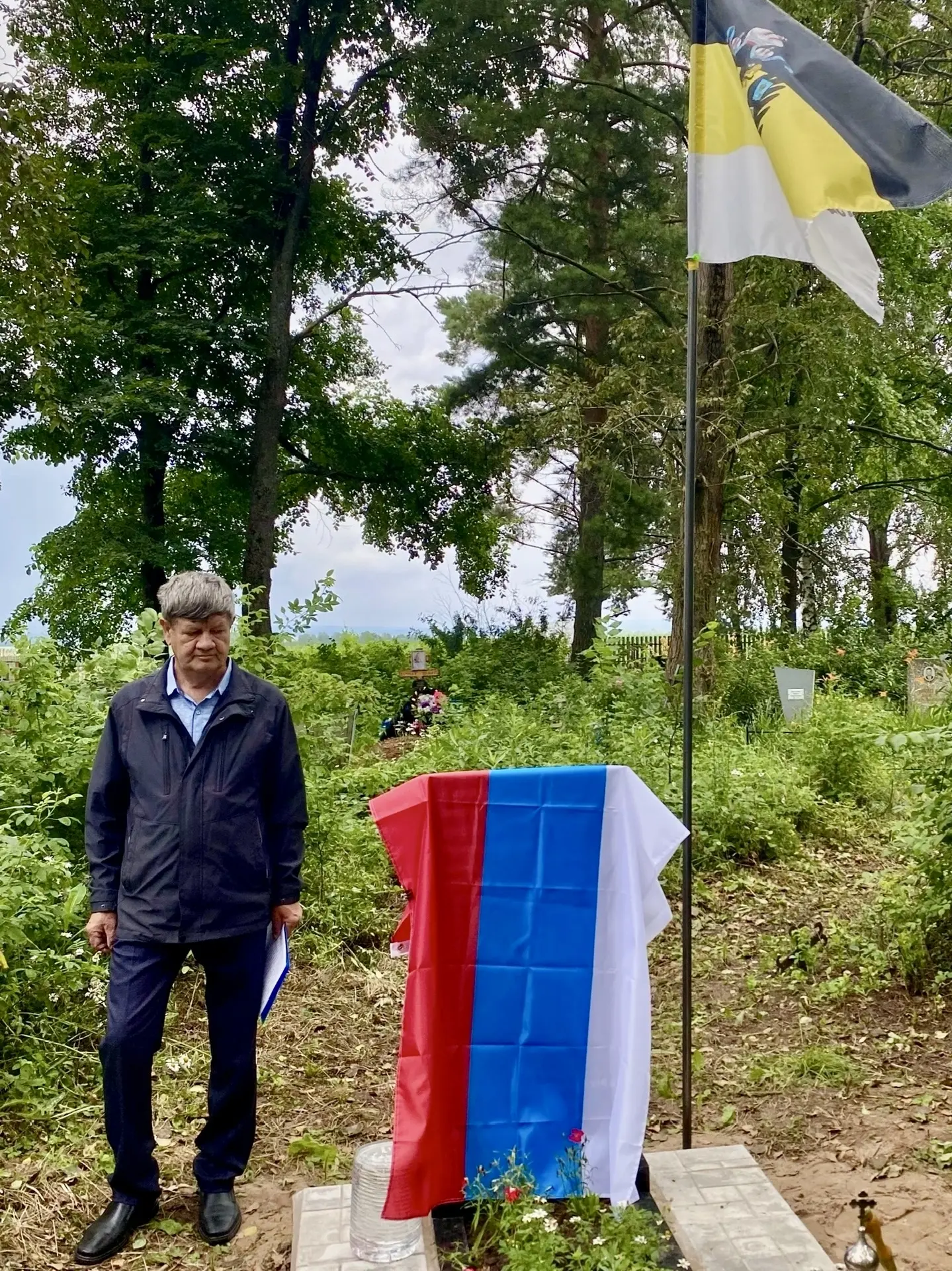 🕯 Вчера принимали участие в открытии памятника на могиле ветерана Первой мировой войны Никанора Дан