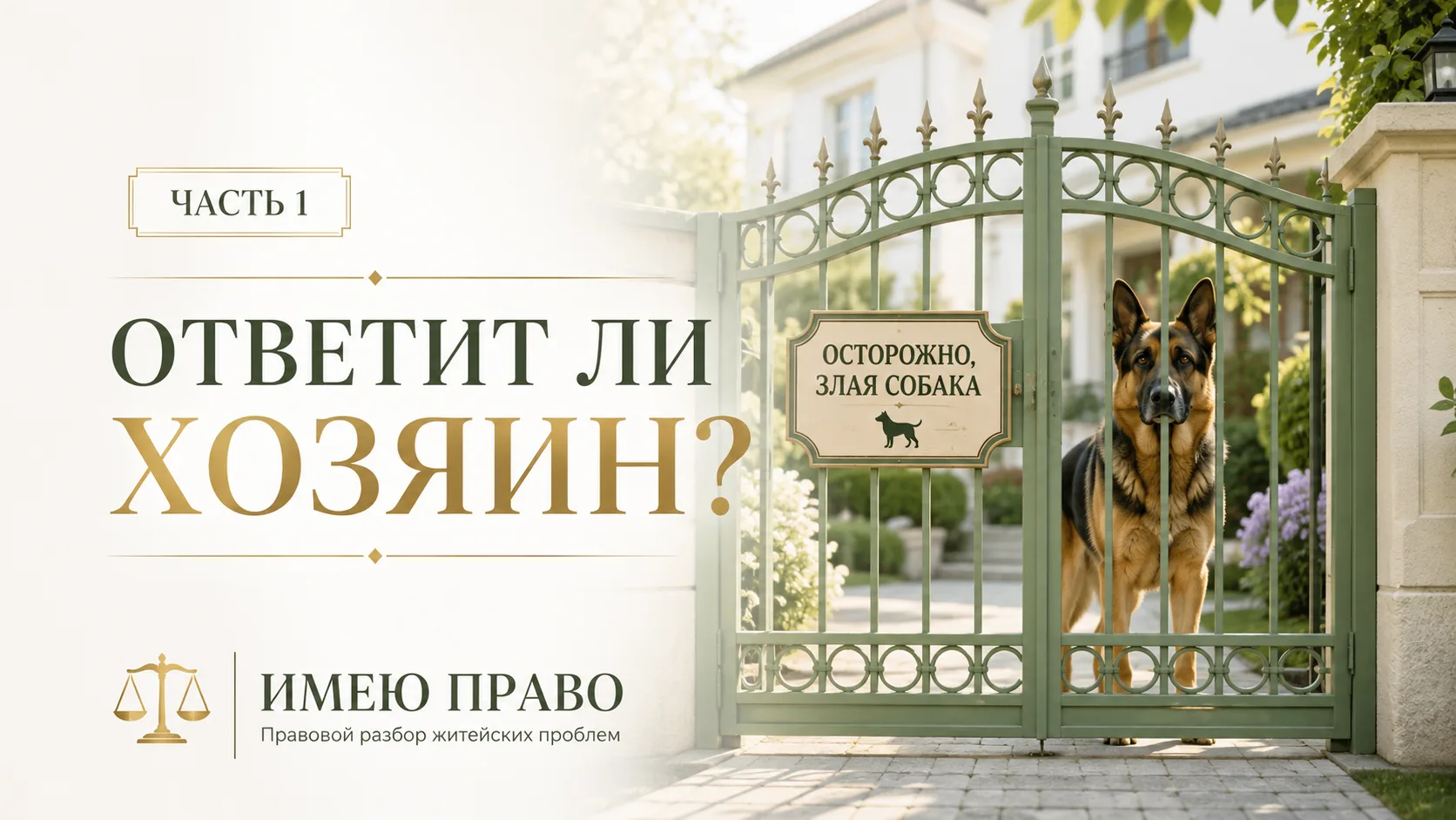 ⚖️ ОСТОРОЖНО, ЗЛАЯ СОБАКА