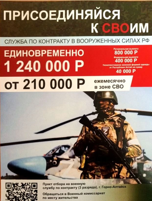Военный комиссариат Кош-Агачского района проводит отбор граждан на военную службу по контракту с уча