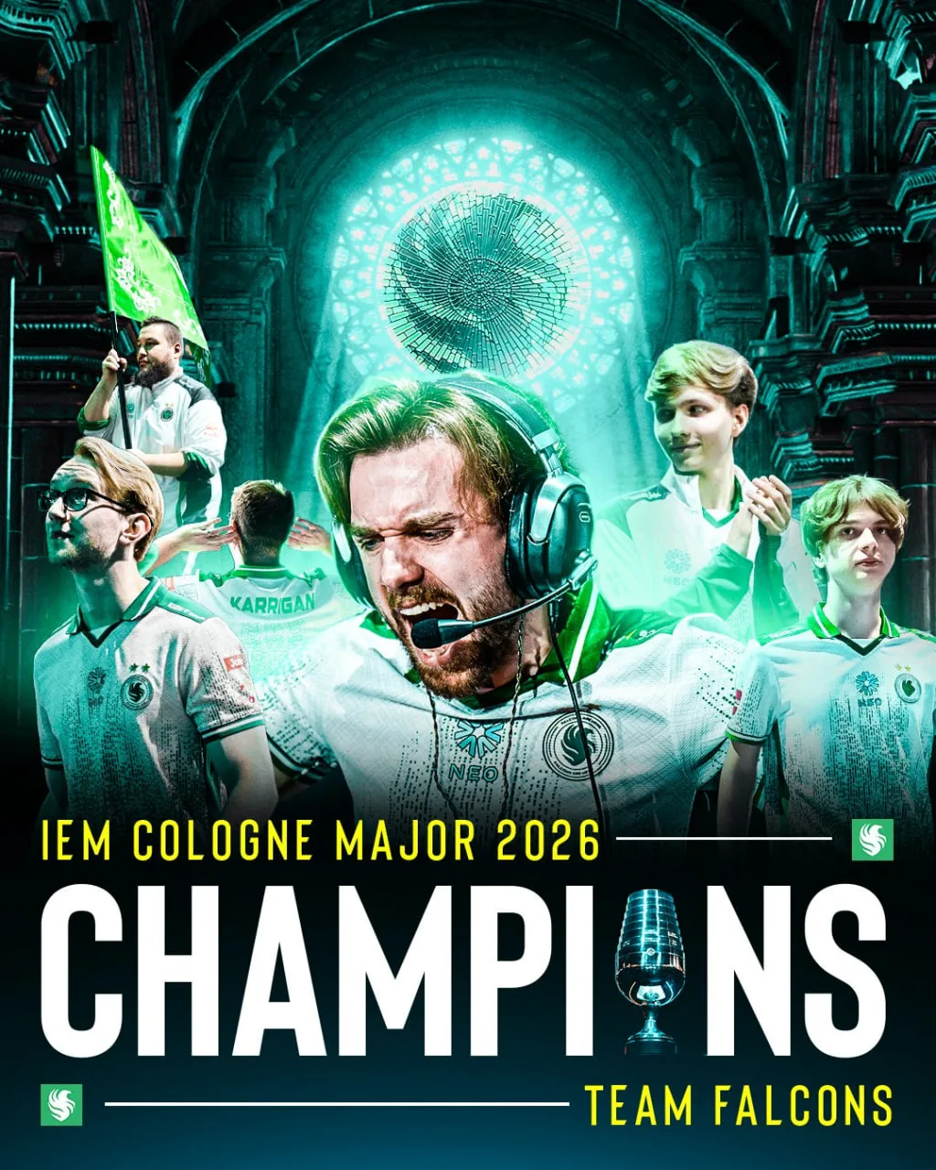 Team Falcons — чемпионы IEM Cologne Major 2026 по CS2 🔥

Россияне Илья «m0NESY» Осипов и Максим «ky