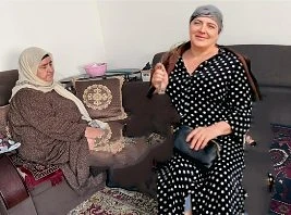Психолог в социальной сфере Патимат Магомедовна и специалист по социальной работе центра Насритдин  