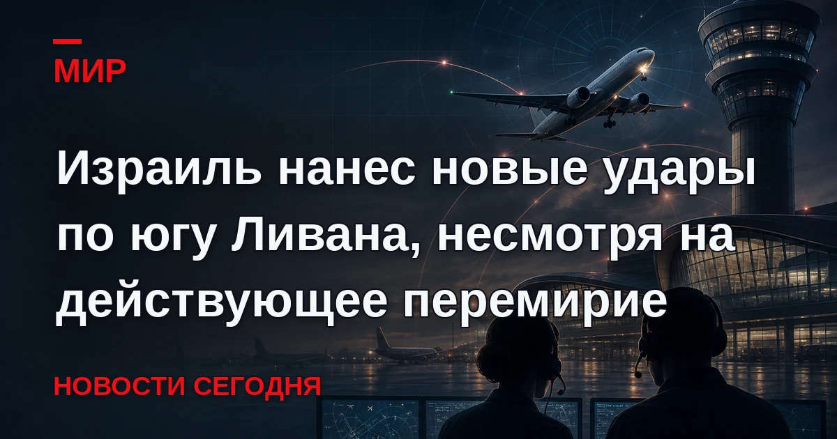 Израильская армия нанесла два авиаудара по населенному пункту Бени-Хайян на юге Ливана,...