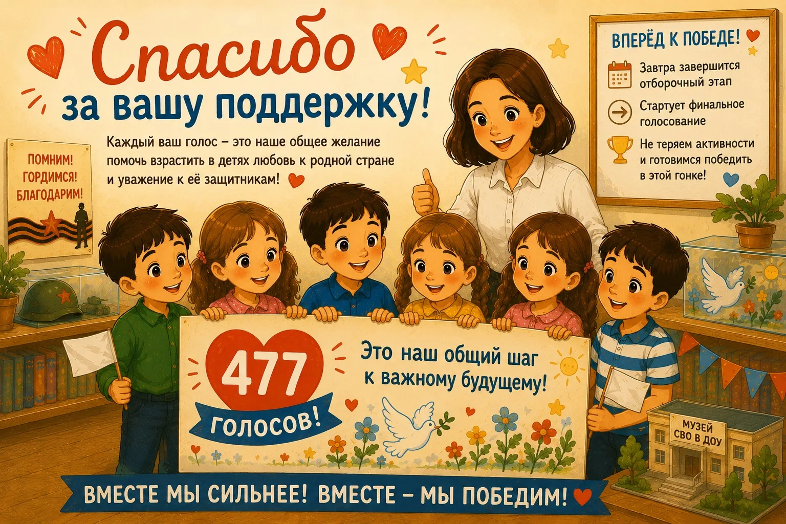 Дорогие родители, друзья и все, кто поддерживает наш проект! 💙

Мы искренне благодарим каждого, кто