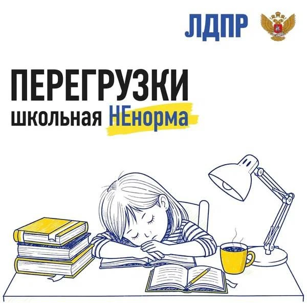 ЛДПР против школьных перегрузок: запускаем проект «Школьная Ненорма» 🎒