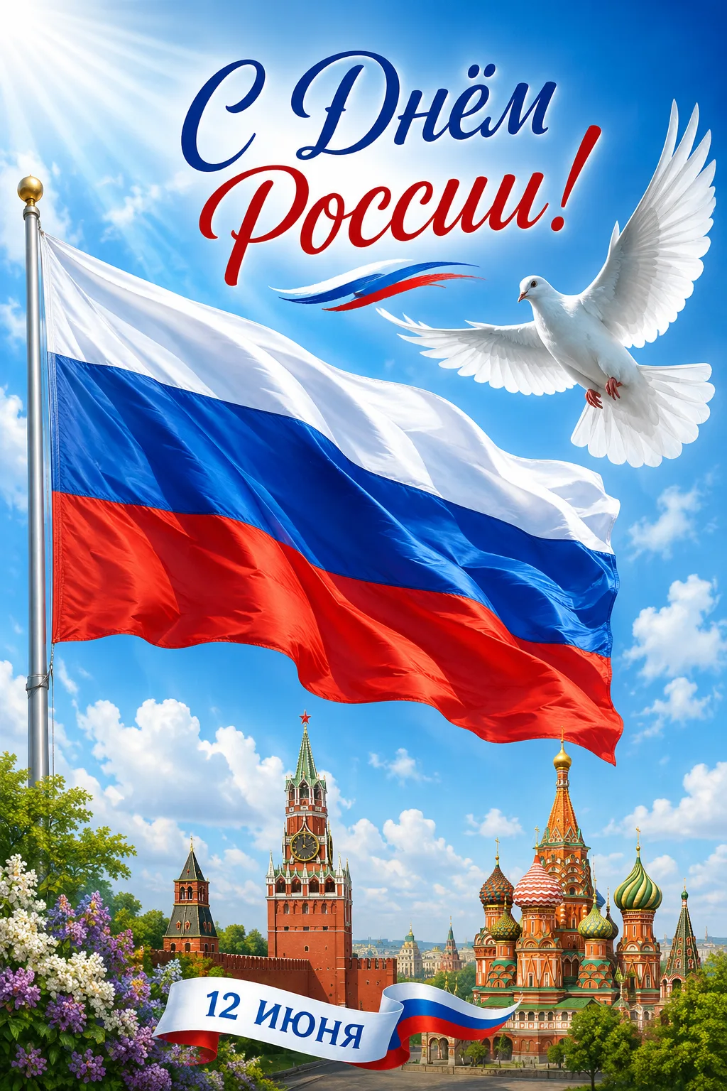 🇷🇺 С Днём России!
12 июня мы отмечаем главный государственный праздник — день, когда мы говорим о 